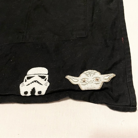 Williams Sonoma Star Wars Kids Apron Embroidered Yoda Darth Storm Boba - Picture 9 of 13